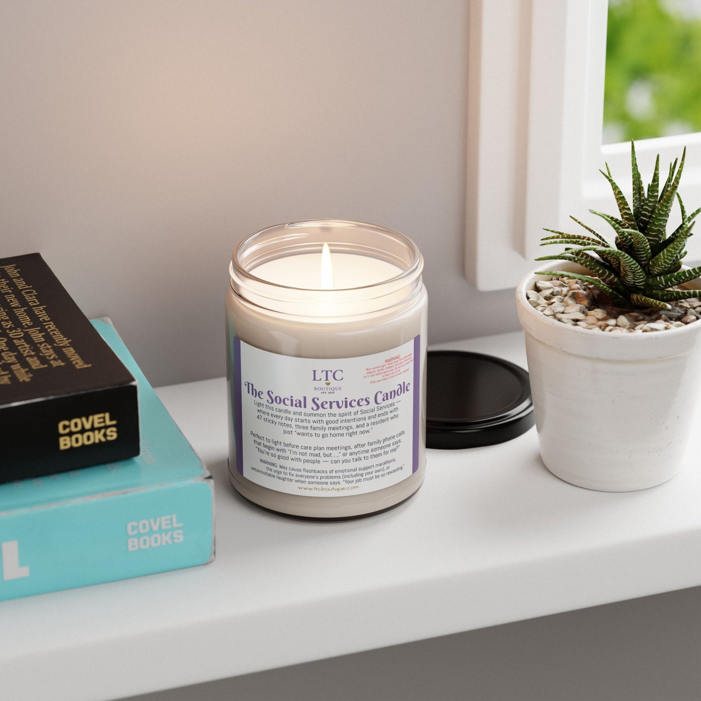 🕯️ The Social Services Candle – LTC Boutique Collection (9oz. Soy Candle)