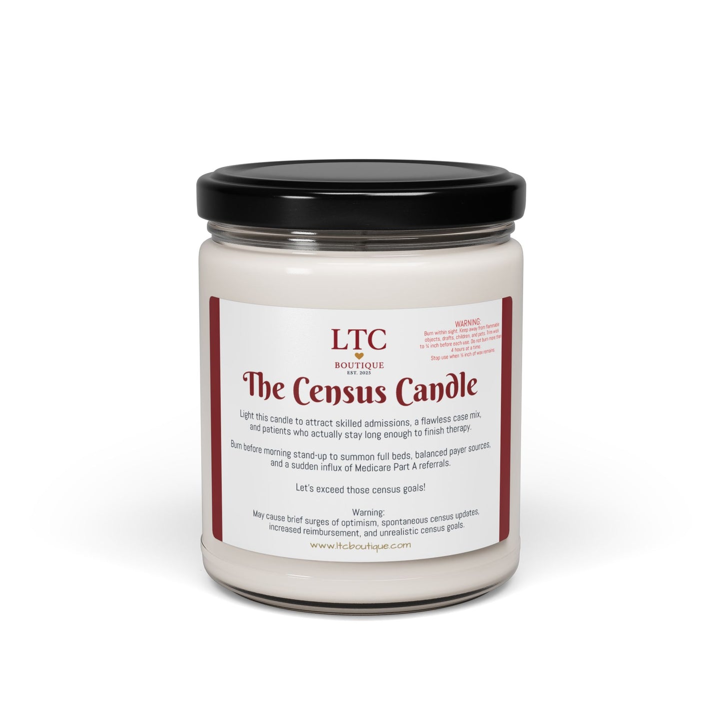 π―οΈ The Census Candle β LTC Boutique Collection (9oz. Soy Candle)