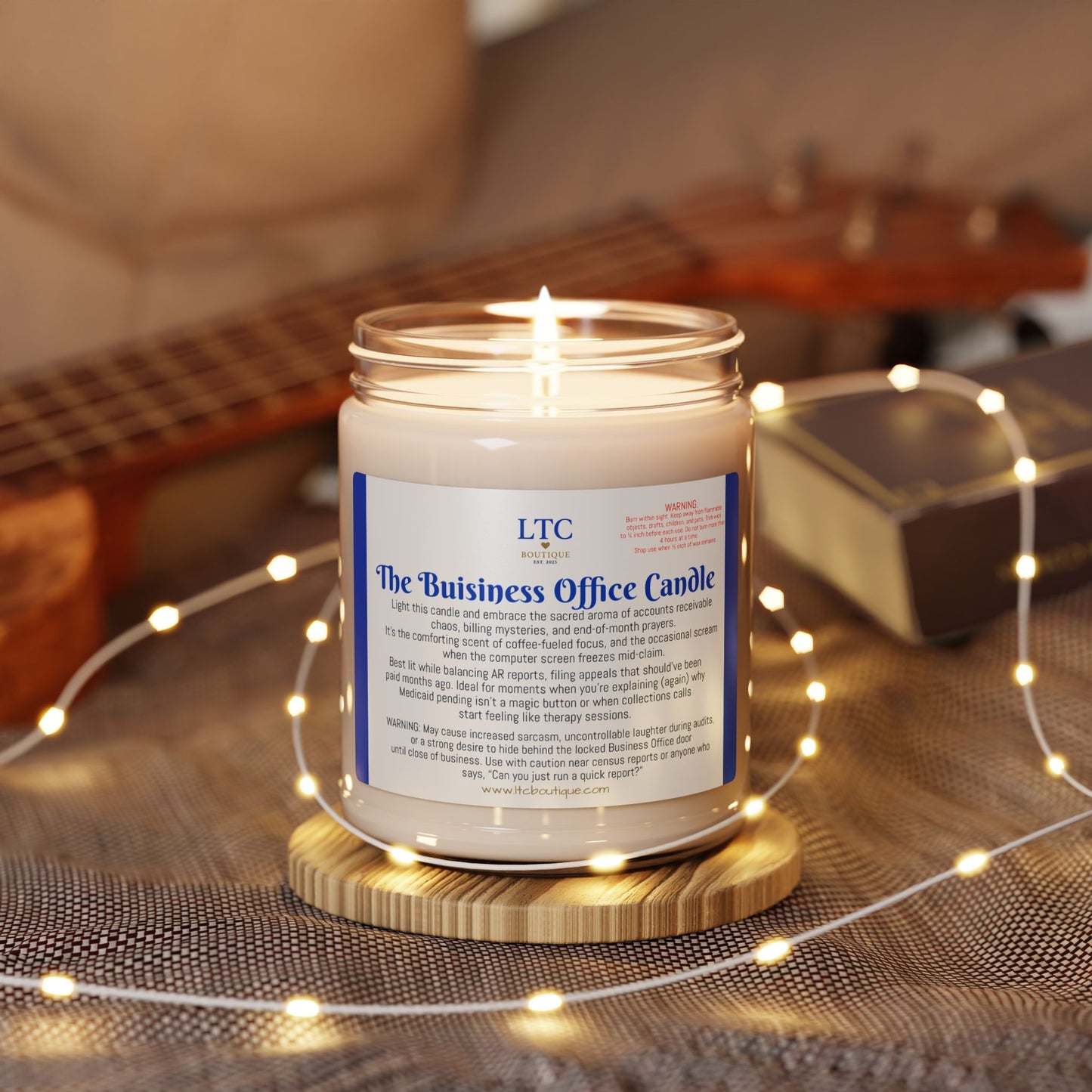 🕯️ The Business Office Manager Candle – LTC Boutique Collection (9oz. Soy Candle)