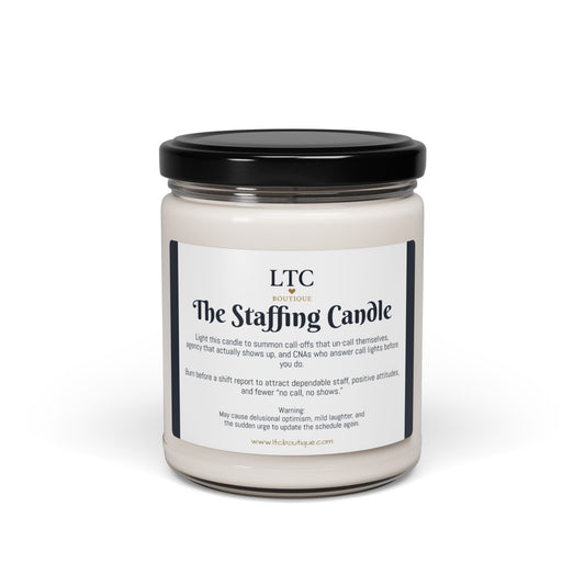 🕯️ The Staffing Candle – LTC Boutique Collection (9oz. Soy Candle)