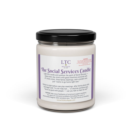 🕯️ The Social Services Candle – LTC Boutique Collection (9oz. Soy Candle)