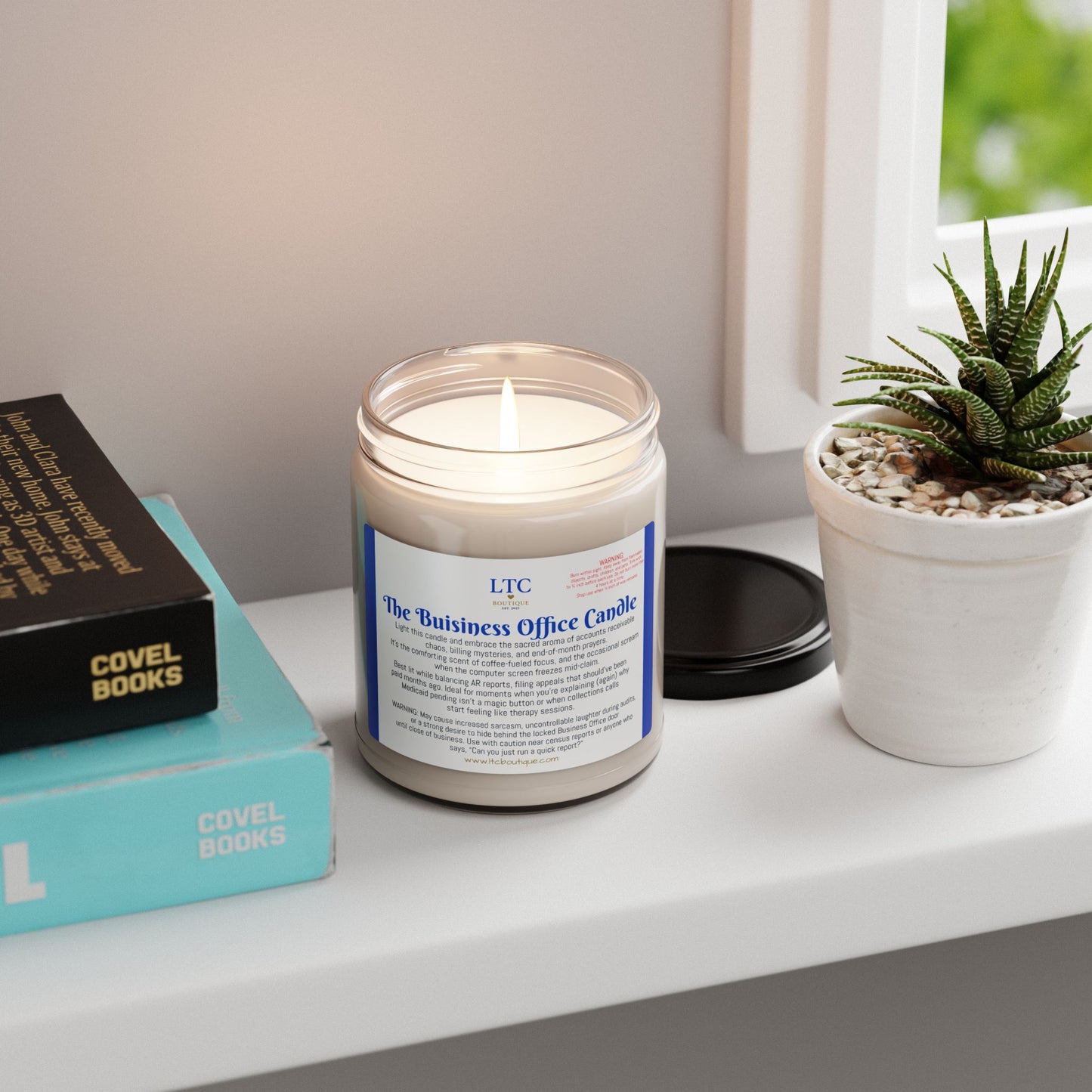 🕯️ The Business Office Manager Candle – LTC Boutique Collection (9oz. Soy Candle)