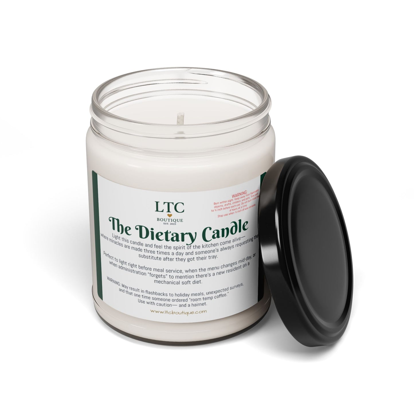 🕯️ The Dietary Candle – LTC Boutique Collection (9oz. Soy Candle)