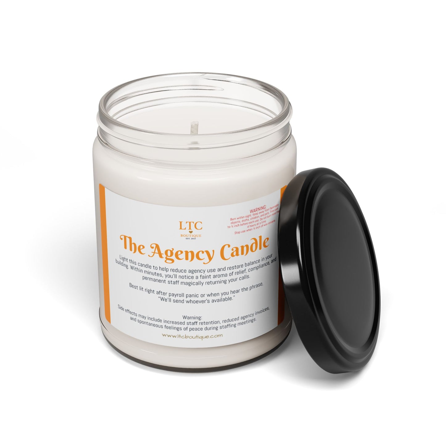 🕯️ The Agency Candle – LTC Boutique Collection (9oz. Soy Candle)