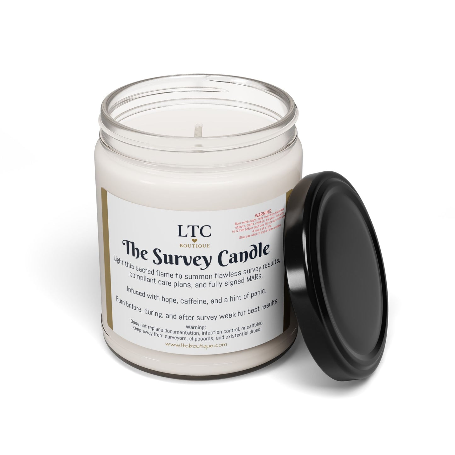 🕯️ The Survey Candle – LTC Boutique Collection (9oz. Soy Candle)