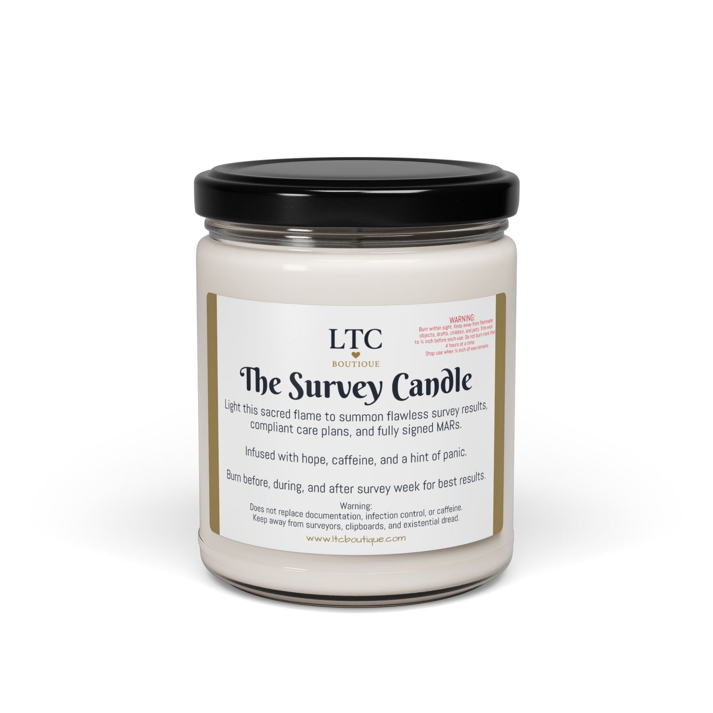 🕯️ The Survey Candle – LTC Boutique Collection (9oz. Soy Candle)