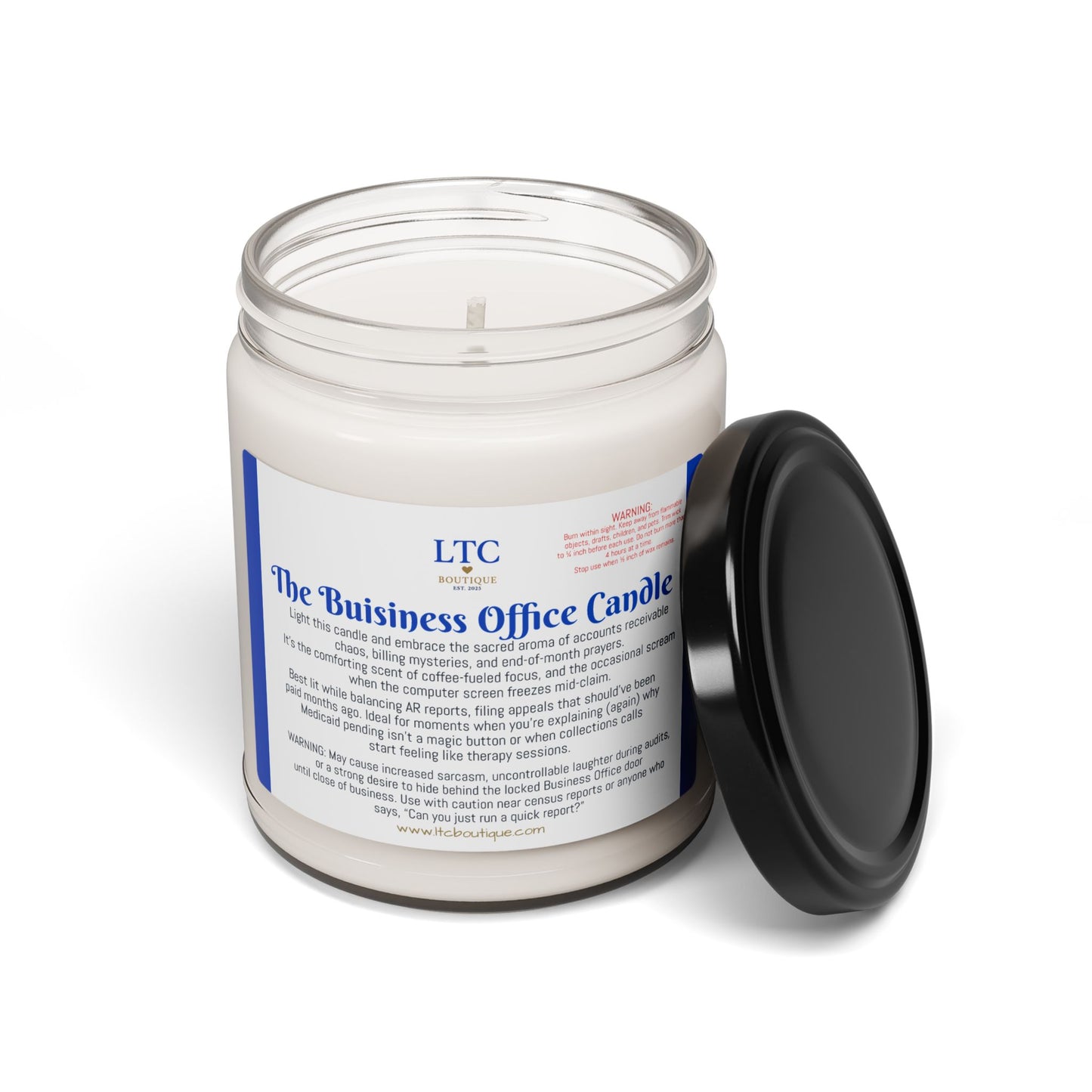 🕯️ The Business Office Manager Candle – LTC Boutique Collection (9oz. Soy Candle)