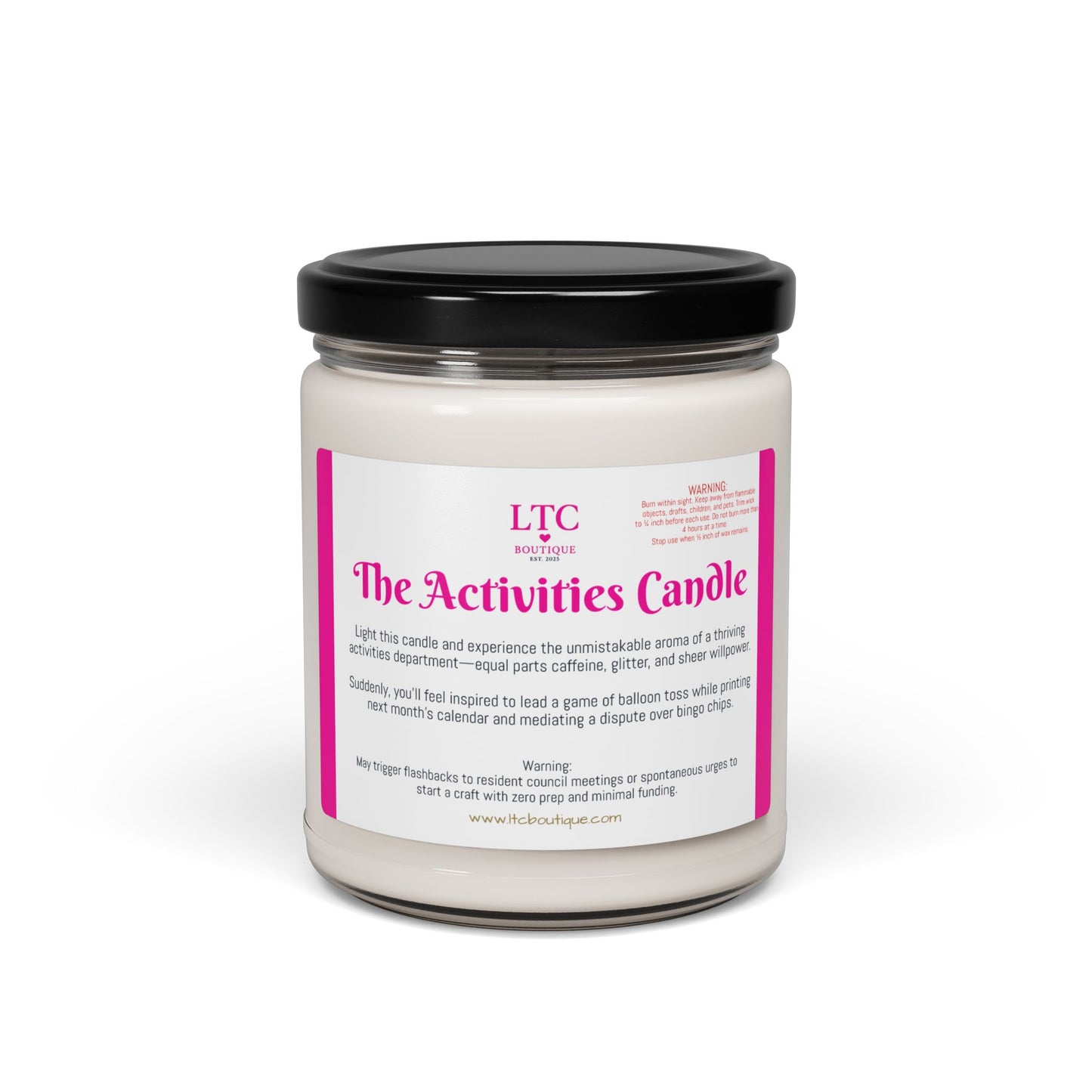 🕯️ The Activities Candle – LTC Boutique Collection (9oz. Soy Candle)