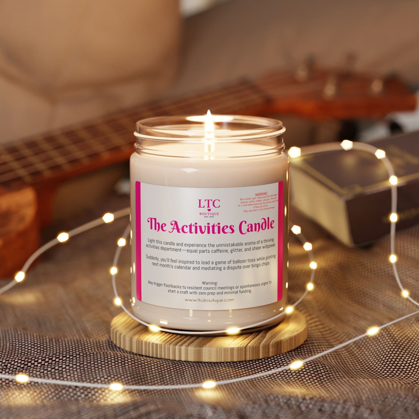 🕯️ The Activities Candle – LTC Boutique Collection (9oz. Soy Candle)